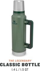 Stanley Classic Legendary Vakumlu Çelik Termos, Yeşil (Hammertone Green), 1.4 Litre