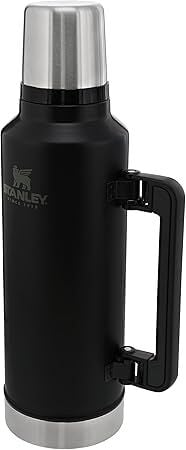 Stanley Classic Legendary Vakumlu Çelik Termos, Mat Siyah, 1.9 Litre