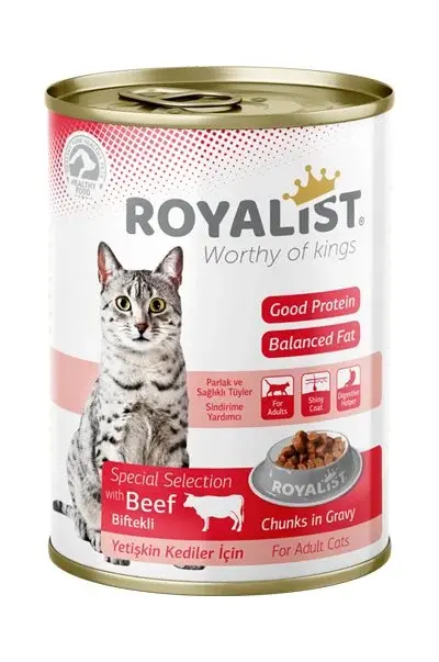 ROYALİST KEDİ BİFTEKLİ KONSERVE 400 GR