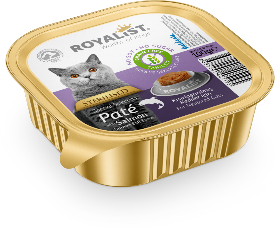 OYALİST KEDİ SOMONLU STERİL EZME 100 GR
