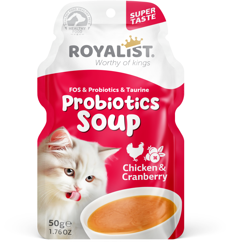 ROYALIST CAT PROBIOTICS SOUP CHICKEN & CRANBERRY 50 GR