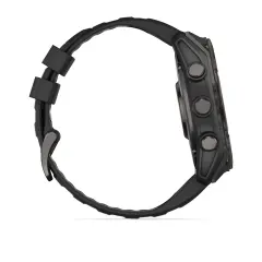 fenix 8 - 51mm, AMOLED Slate Gri, Siyah Silikon Kayışlı