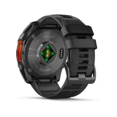 fenix 8 - 51mm, AMOLED Slate Gri, Siyah Silikon Kayışlı