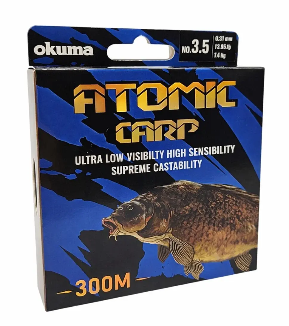 Okuma Atomic Carp Nylon Clear Color 300m Misina 0,31 mm - 0,34 mm