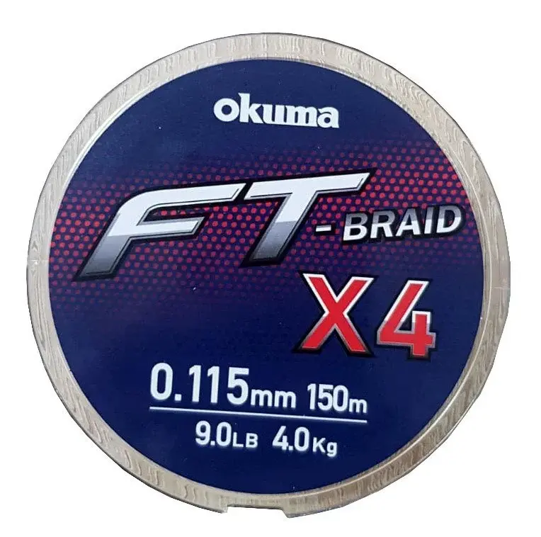Okuma Ft-*4 Braided Line 150 mt Grey Örgü İp 0,165 mm - 0,205 mm