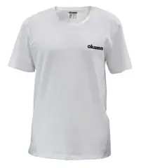 Okuma White Motif Cotton Short Sleeve Shirt   S-M-XXXL