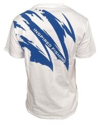 Okuma White Motif Cotton Short Sleeve Shirt   S-M-XXXL