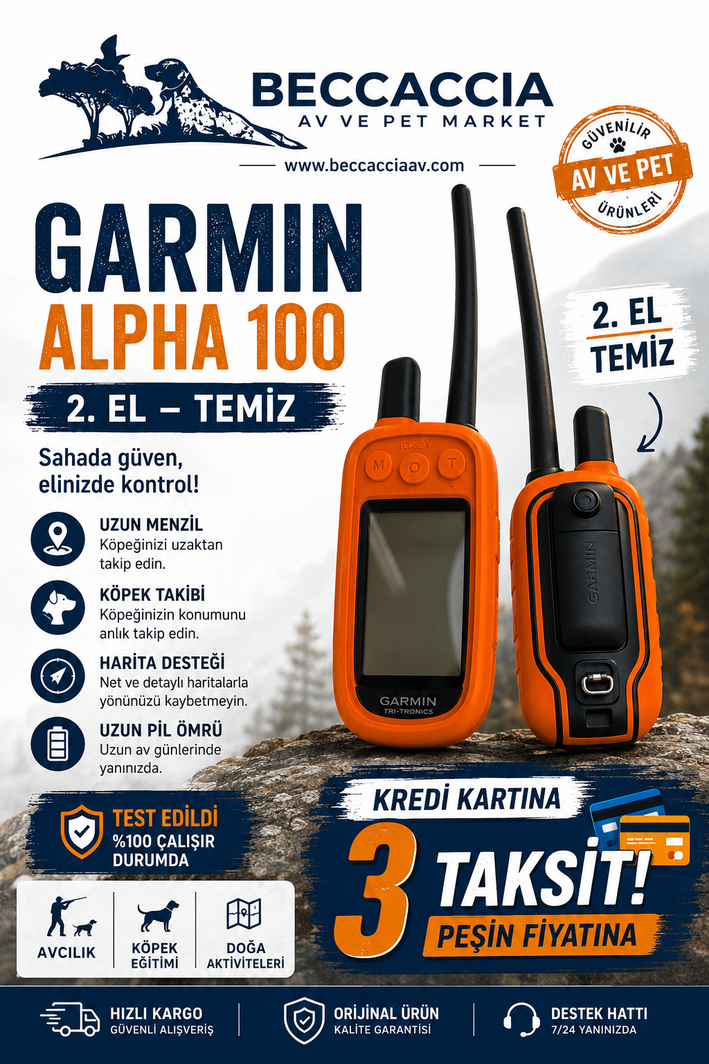 GARMİN ALPHA 100 2.EL